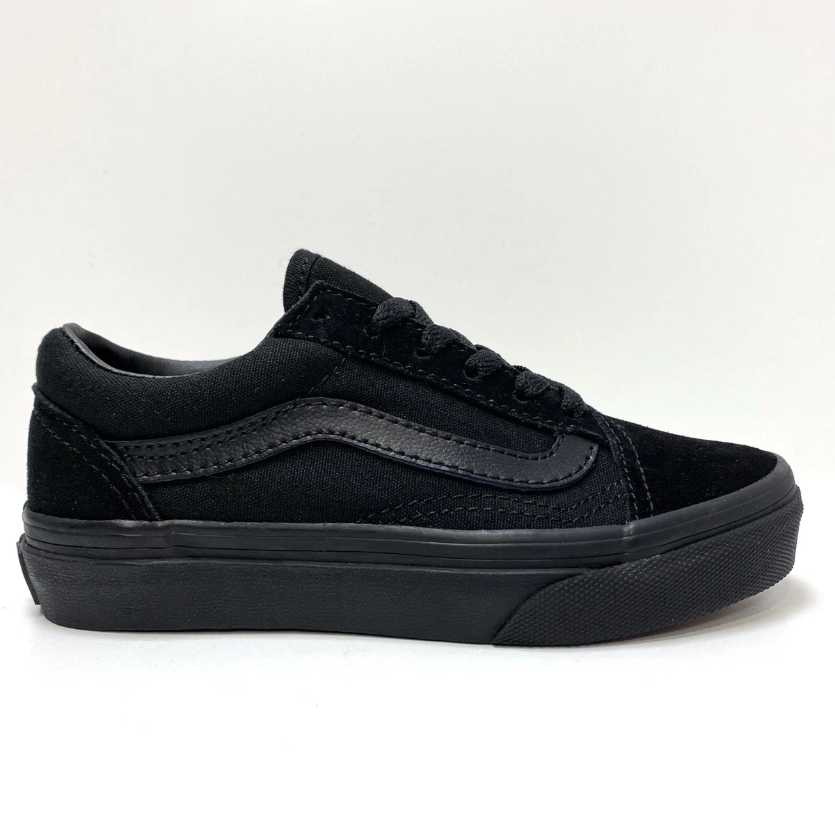 VANS OLD SKOOL BLACK BLACK KIDS TRAINERS UK 12 EUR 30 eBay