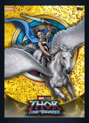 Topps Marvel Collect MCU Legacy Collection Love & Thunder Gold Valkyrie #2 - Photo 1/3
