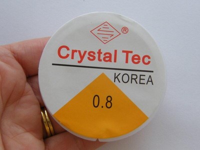 1 Rolle Gummikordel 0,8mm klar 10m