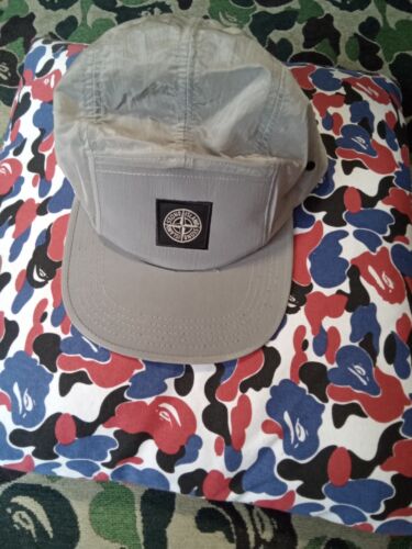 CERTILOGO STONE ISLAND GREY NYLON METAL CAP USED GOOD COND