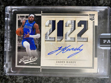 2022-23 Panini Instant Jaden Hardy PRIME CUTS ROOKIE PATCH AUTO #1/1 RPA