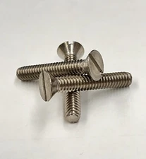 (50) 1/4-20 X 1-1/2 Slotted Flat Countersunk Machine Screw Stainless 1/4x1-1/2