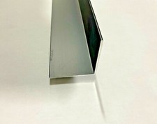 70" Black Anodized Aluminum 1 1/2" x 1 1/2" x .062 Sharp Corner Wall Angle Trim 