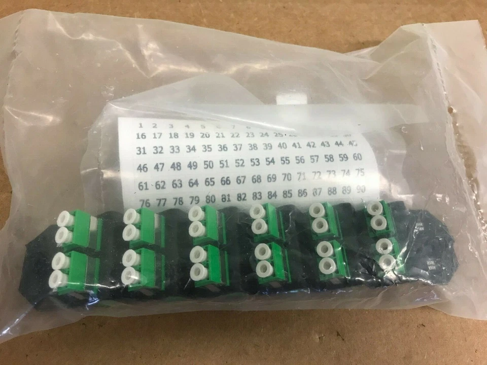 NEW TFP Fiber Optic Adapter Pack, 24-fiber, SM, LC/APC, Quad, Right, Green - Image 2 of 2