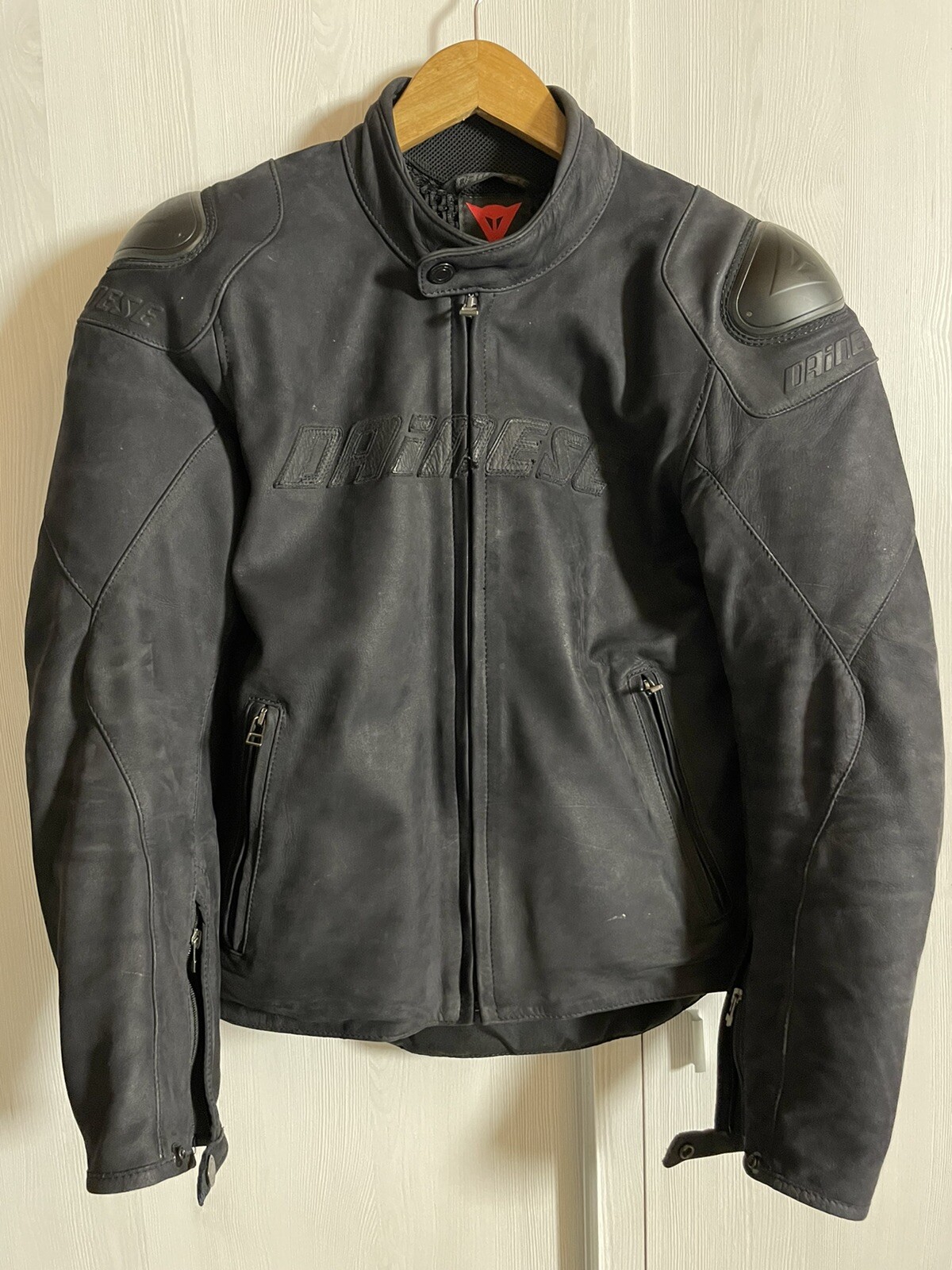Giacca moto in pelle Dainese Street Rider Th. 48 Uomo Con Protezioni