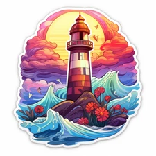 XXXL 60x60 cm car decal sticker lighthouse sticker