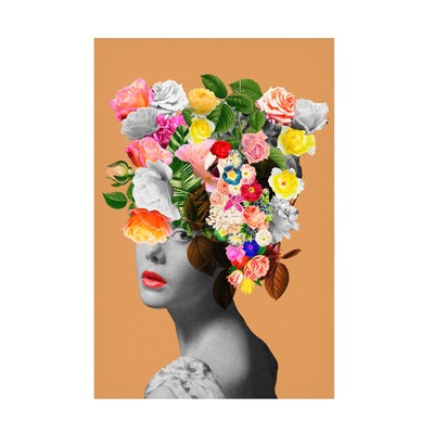 Canvas Wall Art - Frida Floral Studio 'Floral portrait' Wall Art for Living R...