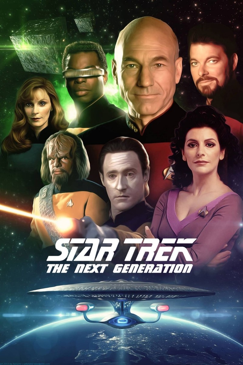 1987 Star Trek The Next Generation Movie Poster 11X17 Picard Riker