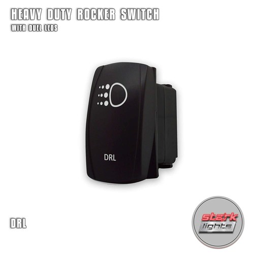 ORANGE Laser LED Rocker Switch Light 20A 12V ON OFF - DRL DAYTIME RUNNING LIGHTS - Picture 6 of 6
