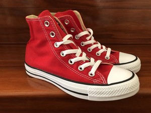 red high top converse size 4
