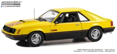 Greenlight 1/18 1979 Ford Mustang Cobra Fastback bright yellow 13678