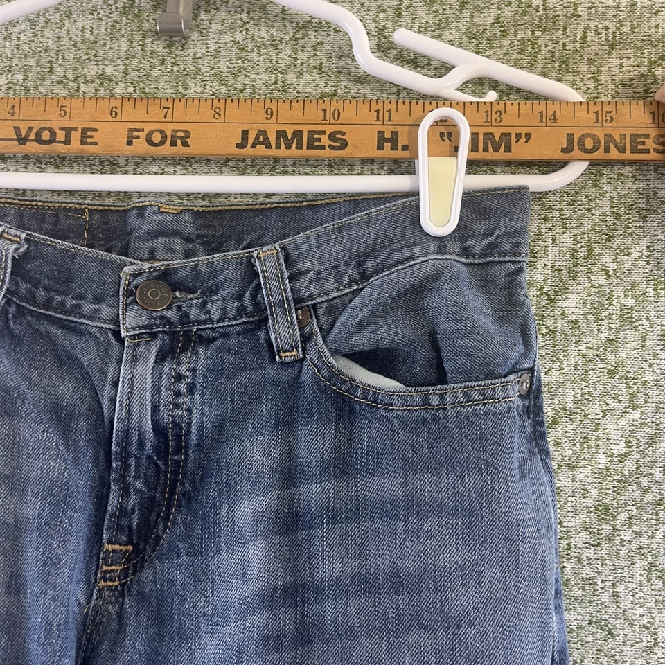 Pantalones de mezclilla Polo Ralph Lauren jóvenes niños 14 azules rectos holgados Y2K ropa de calle informales Foto 4 de 4