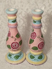 Bella Casa By Ganz Candle Holder Set of 2 Home Decor tblam1