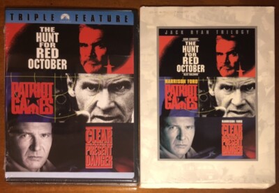 Jack Ryan 3 Pack Hunt For Red October / Patriot Games / Clear Present Danger DVD