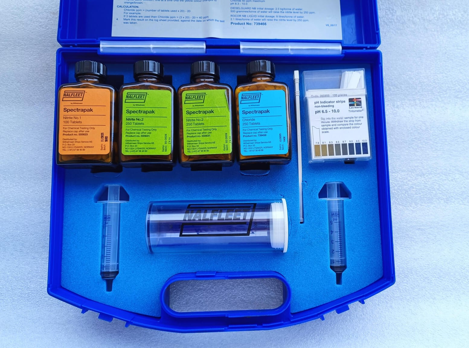 NALFLEET SPECTRAPAK 309 COOLING WATER TEST KIT eBay