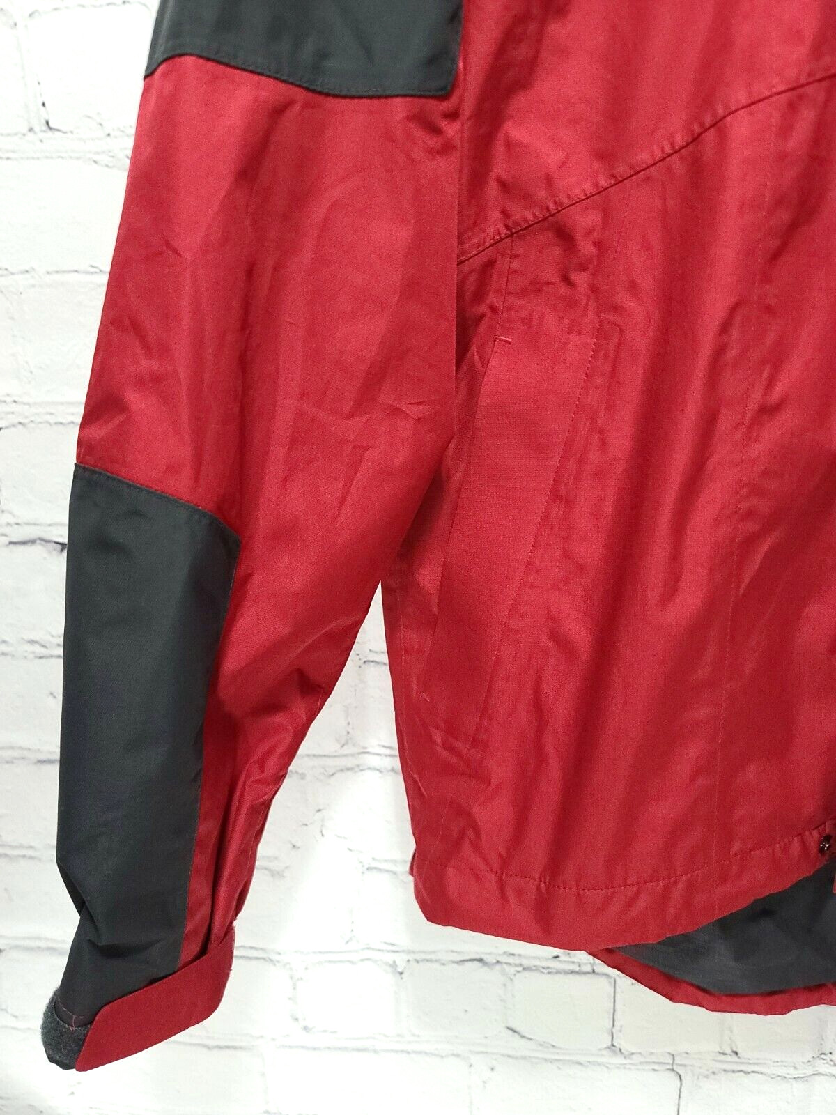 REI Elements E1 Men's Red Small Gray Rain Jacket … - image 2