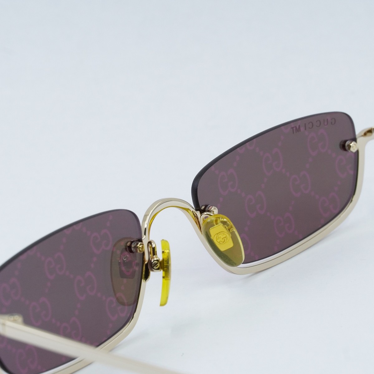 サングラス GUCCI Gucci - GG1278S - 005 (GG1278S 005 GOLD GOLD VIOLET) Gucci GG1278S 005 Sunglasses Woman Square Gold | eBay