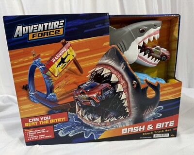 Hotwheels, Adventure Force Bash & Bite Shark Track Kids Play Set | eBay