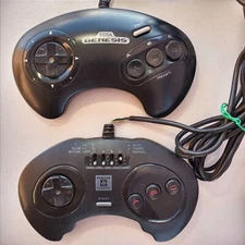 Authentic Sega Genesis OEM 3 Button Controller Model 1650 High Frequency Untest