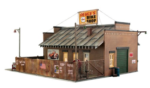 Woodland Scenics BR5846 O Scale Deuce's Bike Shop - Picture 12 of 24