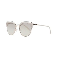Carin Korea Brand New Jeans Browline Marble White/Silver Sunglasses Deborah C2