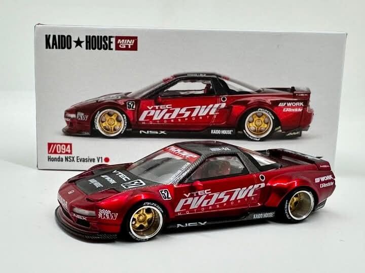 Kaido House Mini GT #94 Honda NSX Evasive V1 Red Original Lamley