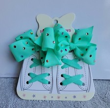 Shoe Bow Laces Light Green Mint Girl Women Accessories