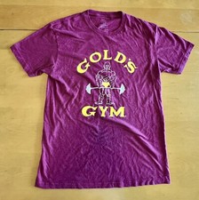 1973 -00s Gold  s Gym Shirt M - Original Logo Venice Beach CA Schwarzenegger    