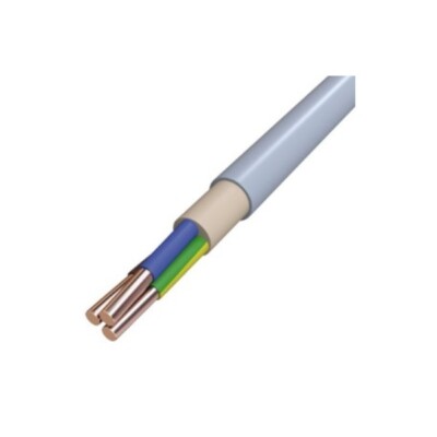 NYM Kabel +LEITUNG PVC-Mantelleitung 3x2,5qmm, gr, R100 NYM-J 3x2,5 GR/