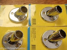 Seachoice 60 Degree Round Rail Fitting For 7/8" Boat Handrails - Chrome Plated Zamak, Includes Screws - View #7