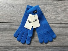 UGG WOMENS KNIT TECH GLOVES, TRUE BLUE, NWT, ONE SIZE
