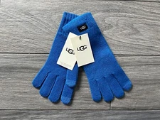 UGG WOMENS KNIT TECH GLOVES, TRUE BLUE, NWT, ONE SIZE
