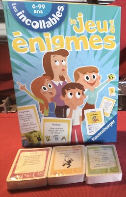 Gioco Da Tavolo Le Jeu Des Enigmes Des Incollables | Sfida Di Indovinelli, Sciarade E Rebus Per 2-4 Giocatori, Dai 6 Anni, Regalo Educativo