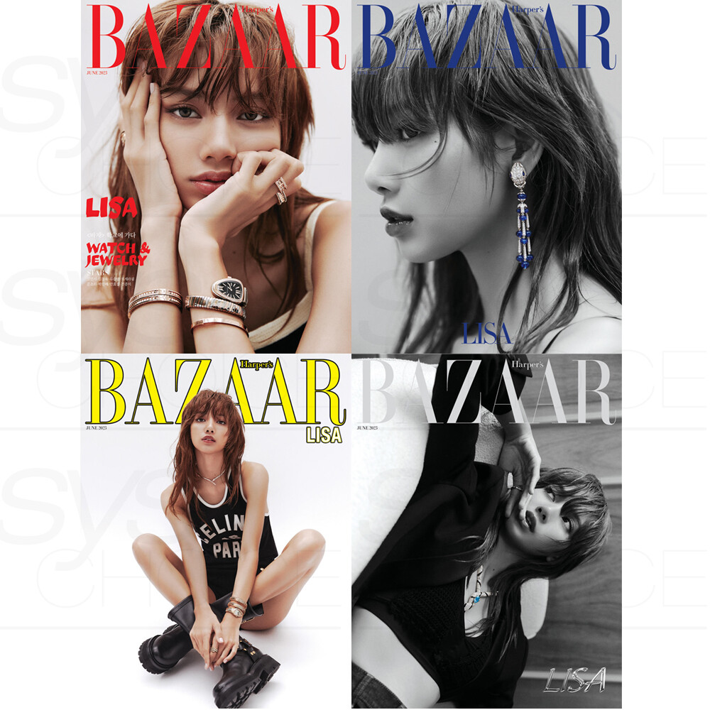 BLACKPINK LISA BAZAAR KOREA Magazine 2023 June issue LISA Coverman