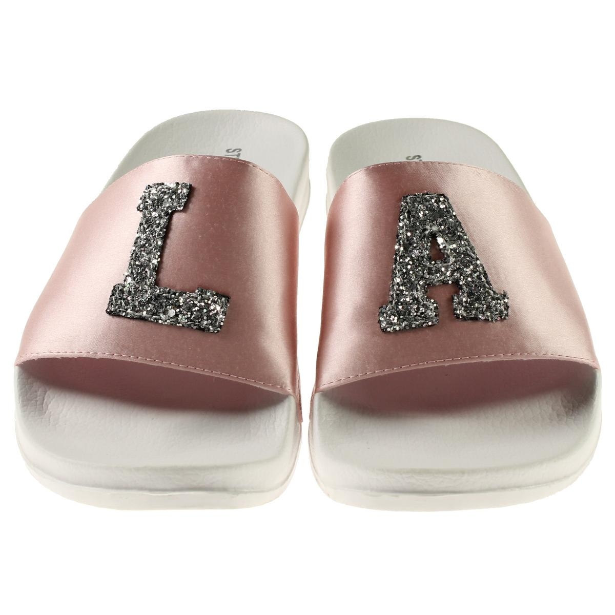 silver sparkle sliders