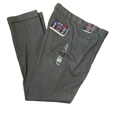 Roundtree  Yorke TravelSmart Men  s 36x36 TALL Gray Pleated Pants NWT 65