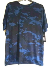 Russell Men's  Core Hybrid T-Shirt Size 2XL Blue Camo