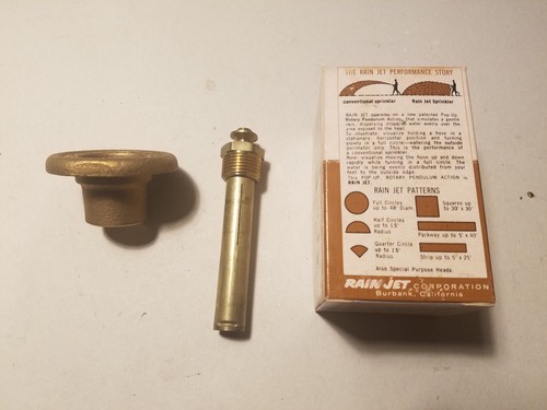 Nos Rain Jet Messing Sprinkler 315C Vollkreis 35 Fuß Durchmesser niedrige Gallonage - Bild 2 von 4