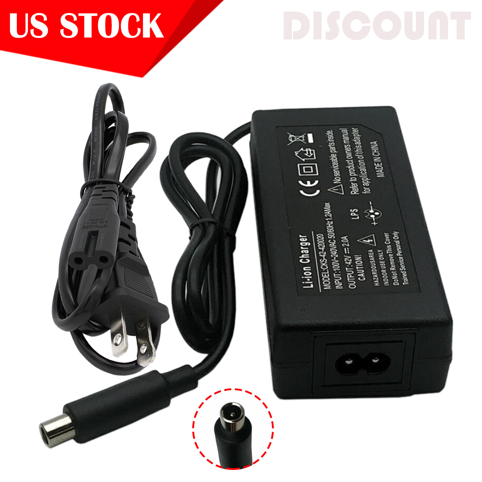 42V Scooter Charger 2A for Bird Skip Spin Lyft Lime S Skip Segway Ninebot ES4 eBay