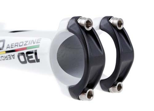 Aerozine XS7 Road Mountain eBike Cycling Stem w/Titanium bolts 6D 130mm White - Picture 3 of 8