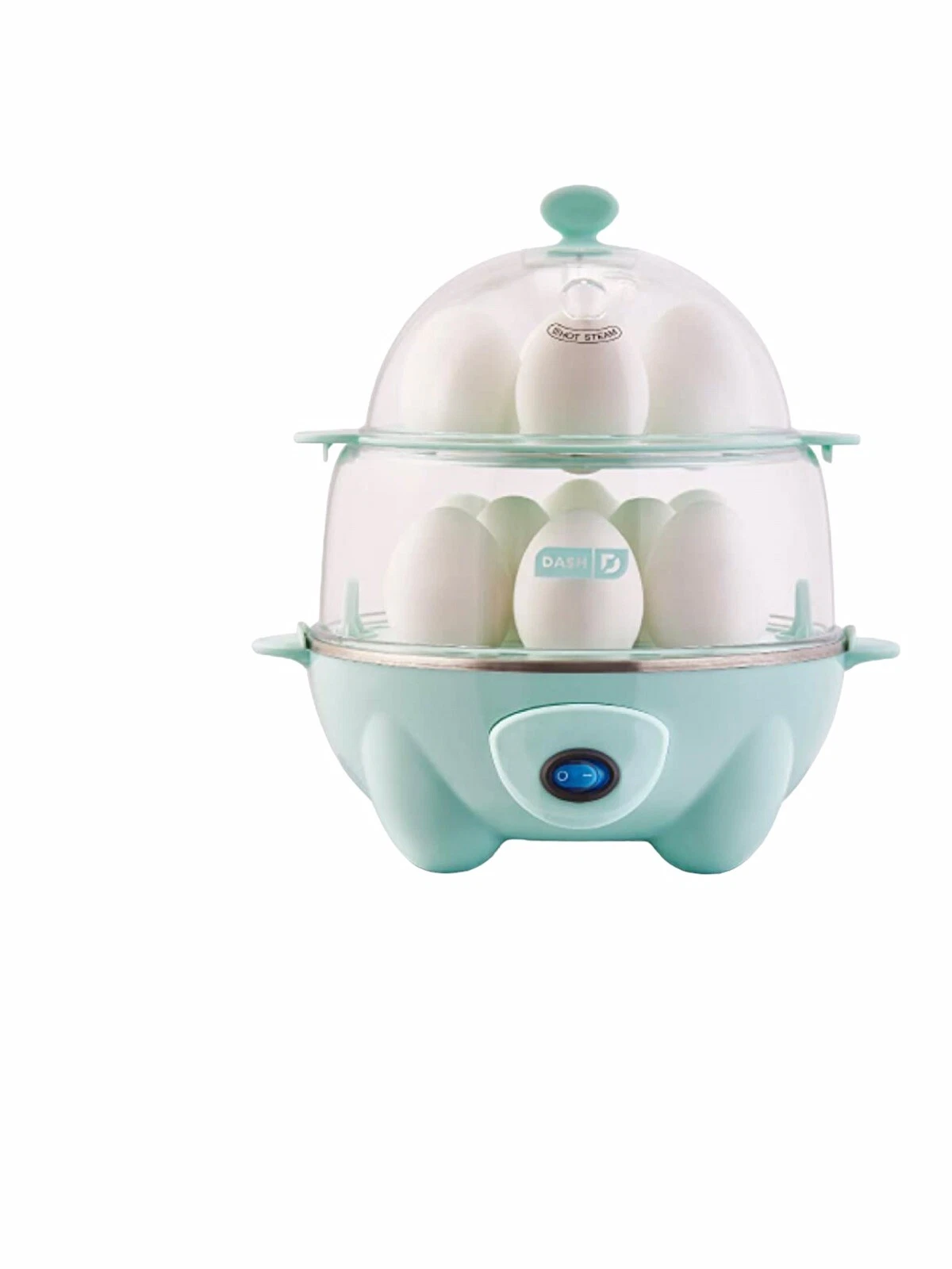 Dash Deluxe Egg Cooker For Hard Boiled Poached Scrambled 12 Eggs Capacity NIBOX