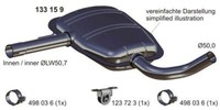 Ernst MittelschalldäMpfer FüR VW Passat B3/B4