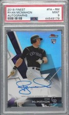 RYAN MCMAHON 2018 TOPPS FINEST REFRACTOR ON CARD AUTO PSA 9 MINT