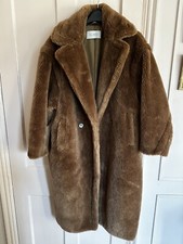 Brown Alaro 100% Wool Oversized Teddy Coat