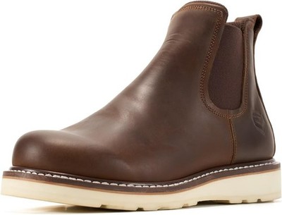 SUREWAY 6  Mens Slip On Chlesea Work Boots for Men-Soft Toe,GoodyearWelt,Extreme