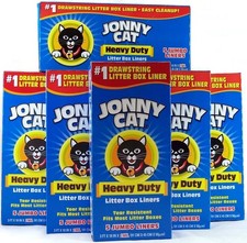 JONNY CAT Cat Litter Box Liners 5 / Pack of 6 1 Count 30