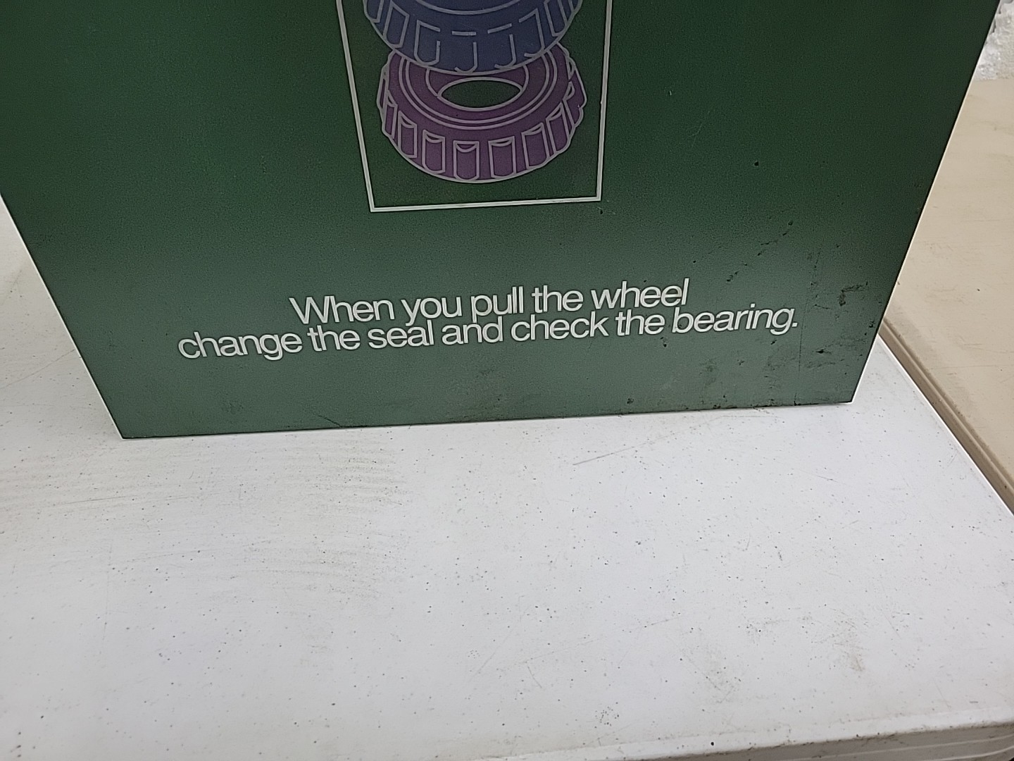 Vintage Metal Wall Cabinet CR Seals and Bearings Hardware Parts Cabinet