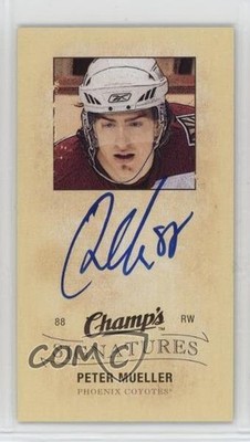 2009-10 Upper Deck Champ's Mini Signatures Peter Mueller #CS-PM Auto e9y