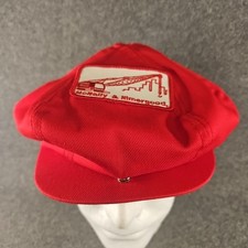 McNALLY & NIMERGOOD Crane Rentals red Gatsby Cabbie Newsboy Snapback Saginaw Mi.