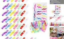 50 PCS Large Sewing Clips, 7 Bright Colors Multipurpose Quilt Clips Craft